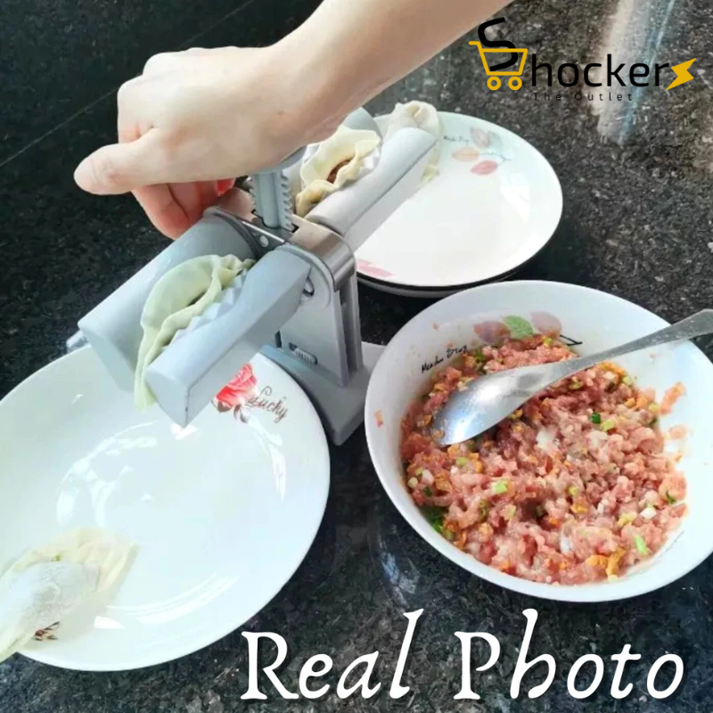 Household Double Head Automatic Dumpling Maker Mould,Dumpling Maker Press.Quick Dumplings Pierogi Maker for Home,Kitchen,Restaurant