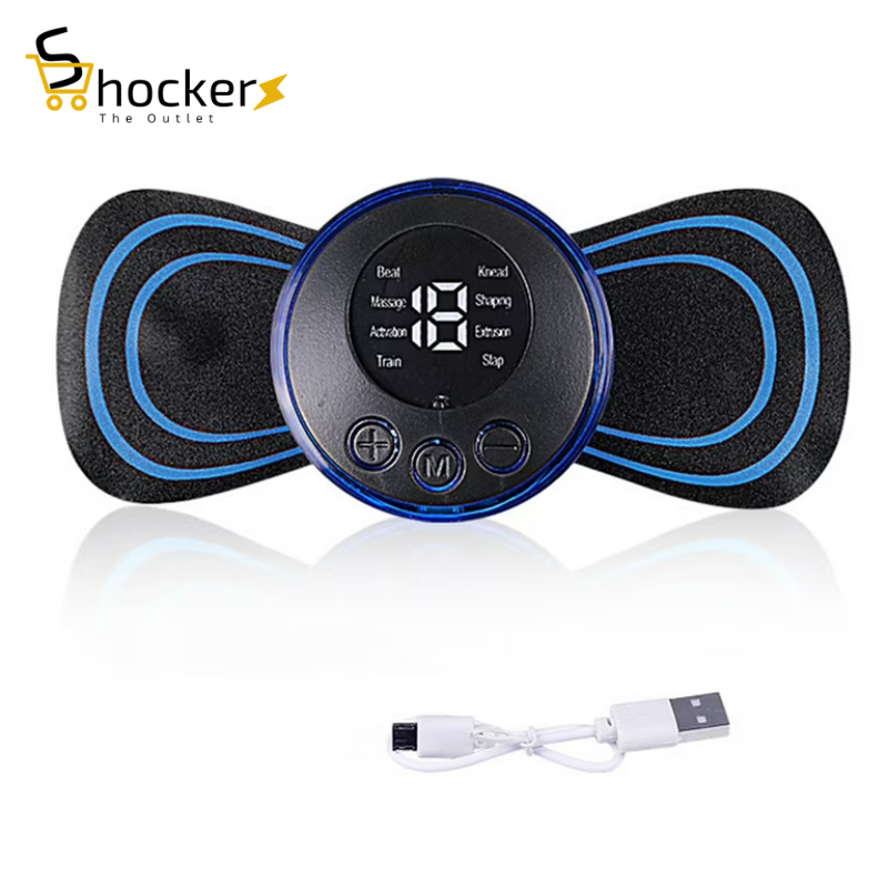 Mini Massage Machine Portable Rechargeable Full Body Massager for Pain Relief with 8 Mode Ems Neck Cervical Massager