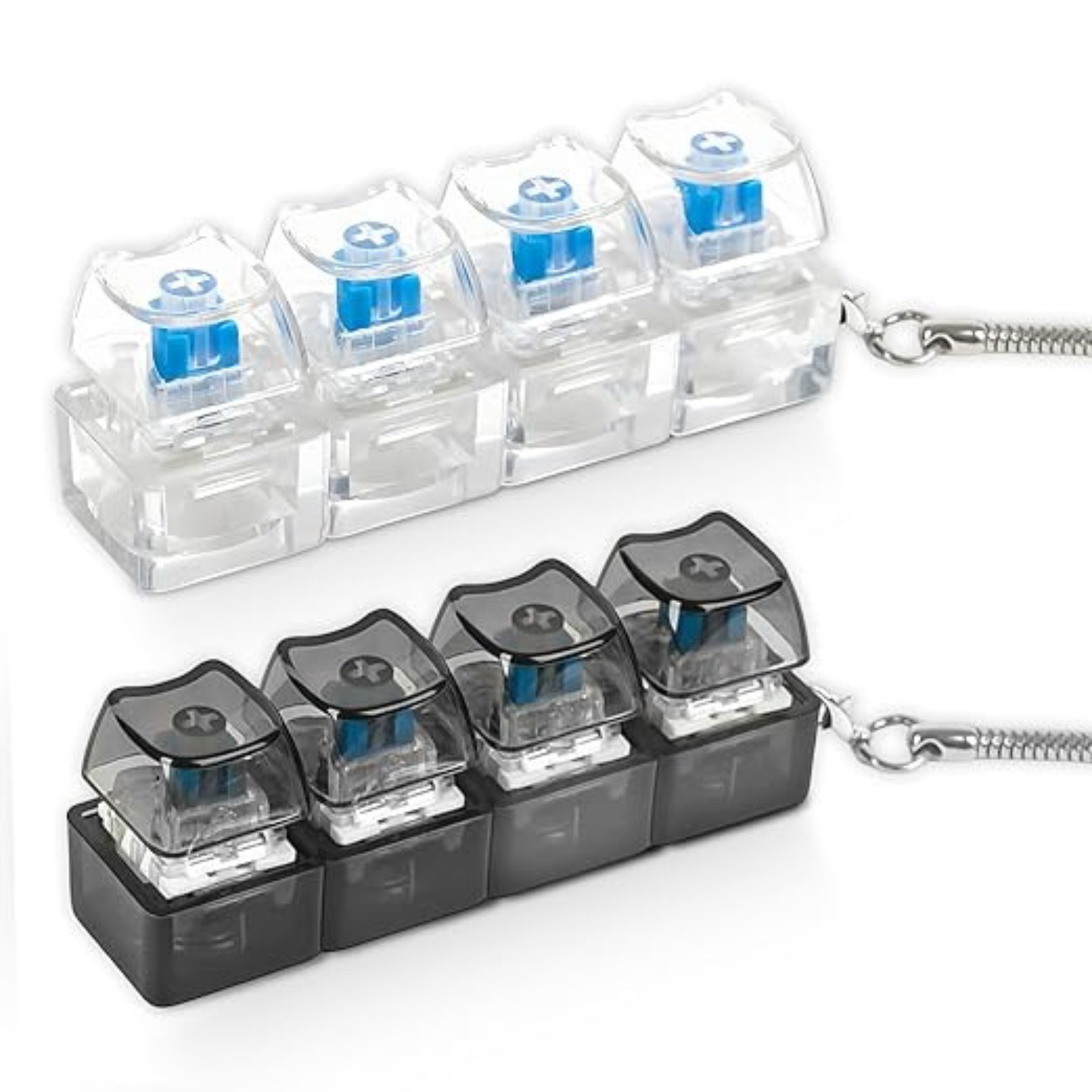 ClickClack Mini Keyboard Keychain – Stress Relief Fidget Clicker Toy