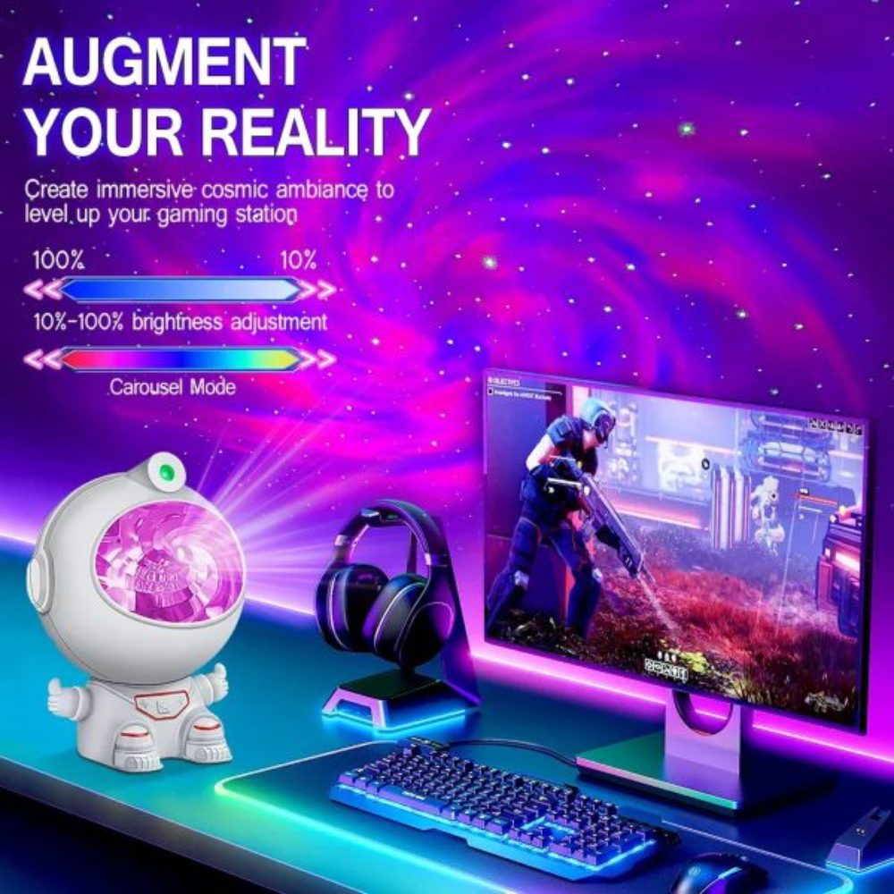 Astronaut Galaxy Projector Star Projector Galaxy Night Light Space Buddy Projector with Remote Control for Bedroom Best Gifts for Children and Adults