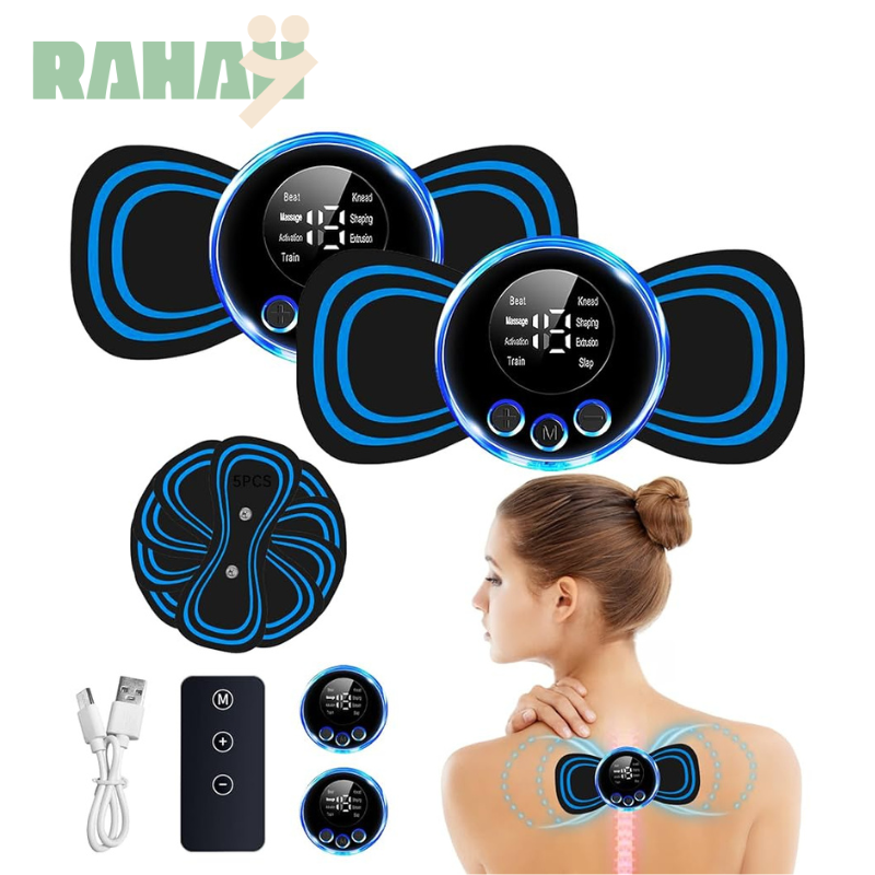 Mini Massage Machine Portable Rechargeable Full Body Massager for Pain Relief with 8 Mode Ems Neck Cervical Massager