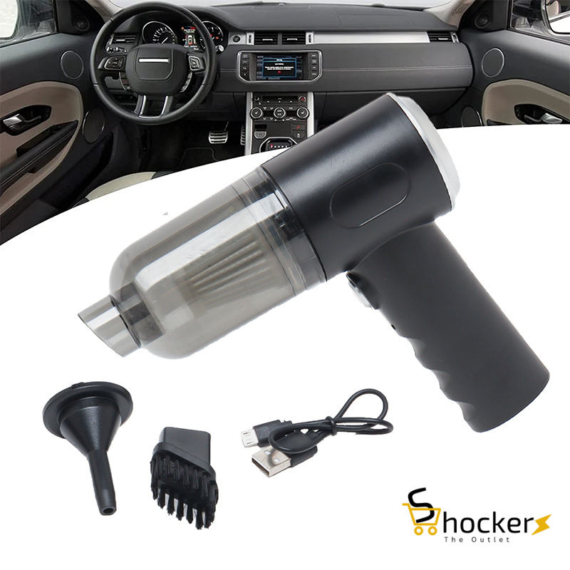 3-in-1 Mini Vacuum AS-228 – Powerful Cordless Handheld Vacuum & Blower, 9000PA Suction, USB Rechargeable, Portable Car Vacuum Cleaner for Home, Office, Pet Hair, Keyboard & Deep Cleaning