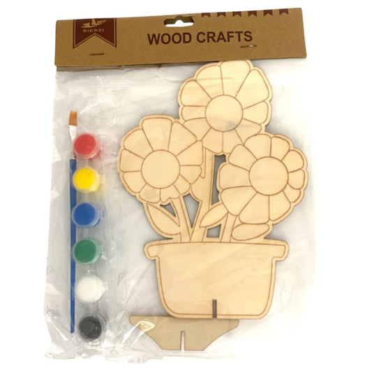 DIY Wooden Flower Painting Kit