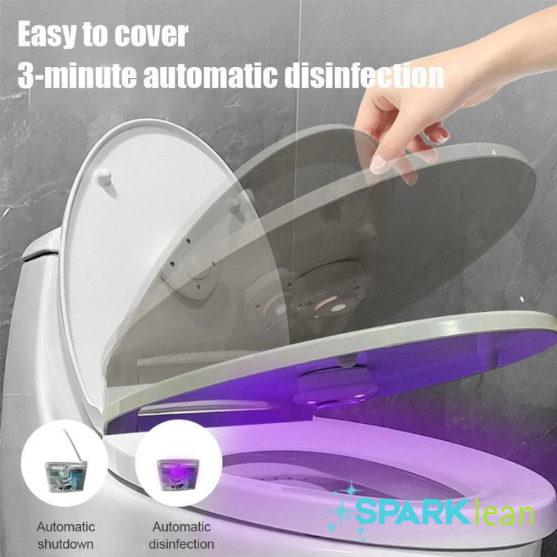 Toilet Lid Clean Lights Smart Toilet Lid UV Light Attachment with Built-in Rechargeable Battery, Reduces Bacterial Exposure, Easy-to-Install Hygiene Solution for Bathroom Cleanliness