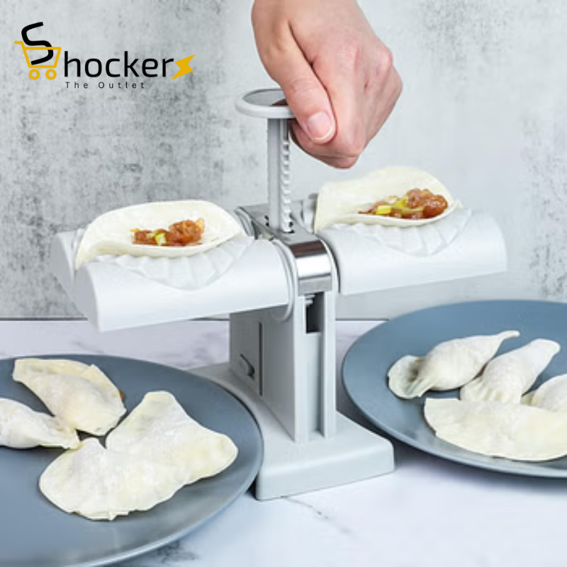 Household Double Head Automatic Dumpling Maker Mould,Dumpling Maker Press.Quick Dumplings Pierogi Maker for Home,Kitchen,Restaurant