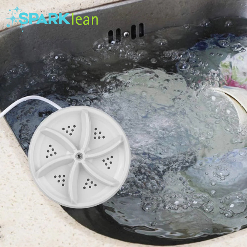 Mini Washing Machine Portable Ultrasonic Turbine Washer, Portable Washing Machine with USB for Travel Business Trip or College Rooms