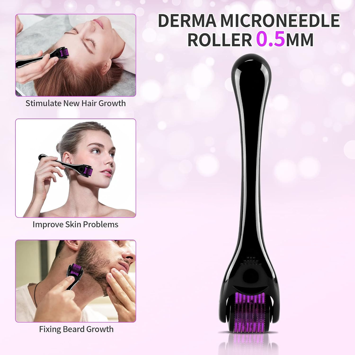 Derma Roller for Facial Care – Microneedling Skin Renewal Tool for Glow, Smooth Texture & Skincare Absorption