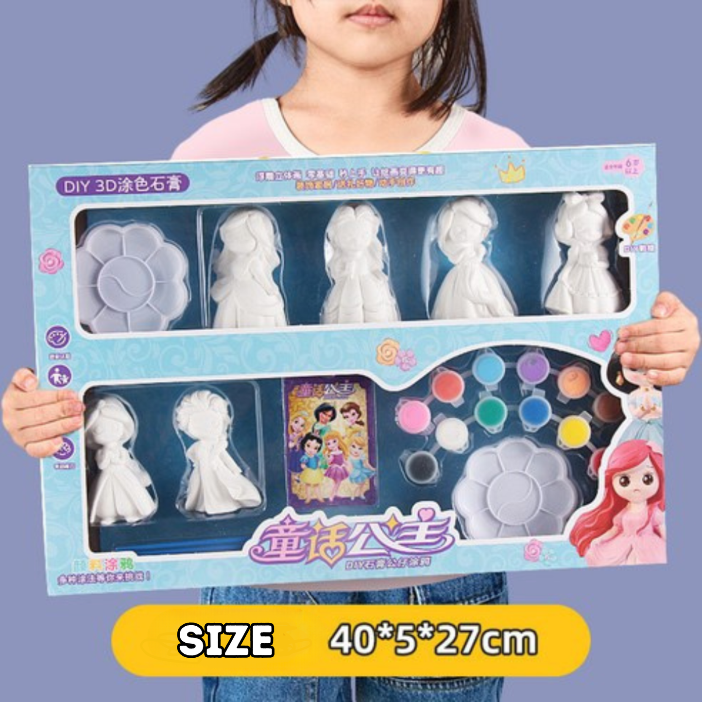 DIY 3D Paint & Decor Figurine Set