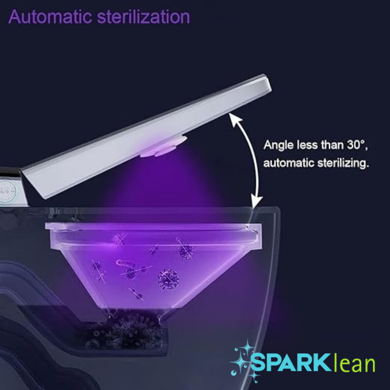 Toilet Lid Clean Lights Smart Toilet Lid UV Light Attachment with Built-in Rechargeable Battery, Reduces Bacterial Exposure, Easy-to-Install Hygiene Solution for Bathroom Cleanliness