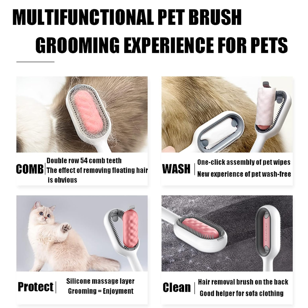 Sticky Hair Removing Brush โ Reusable Pet Hair & Lint Remover for Clothes & Furniture