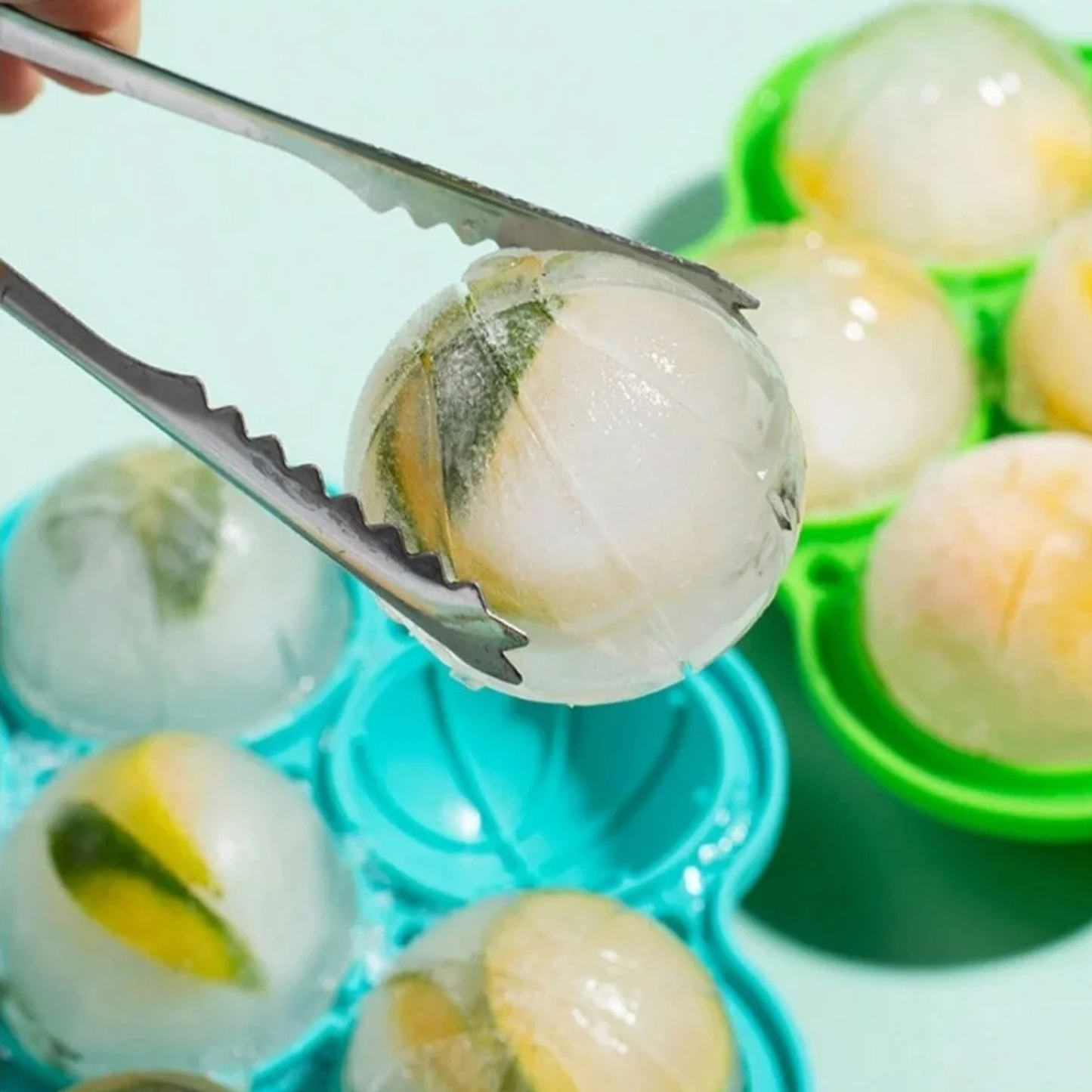 Basketball Ice Ball Mold – 7 Cavity Sports Shape Ice Maker for Summer Drinks