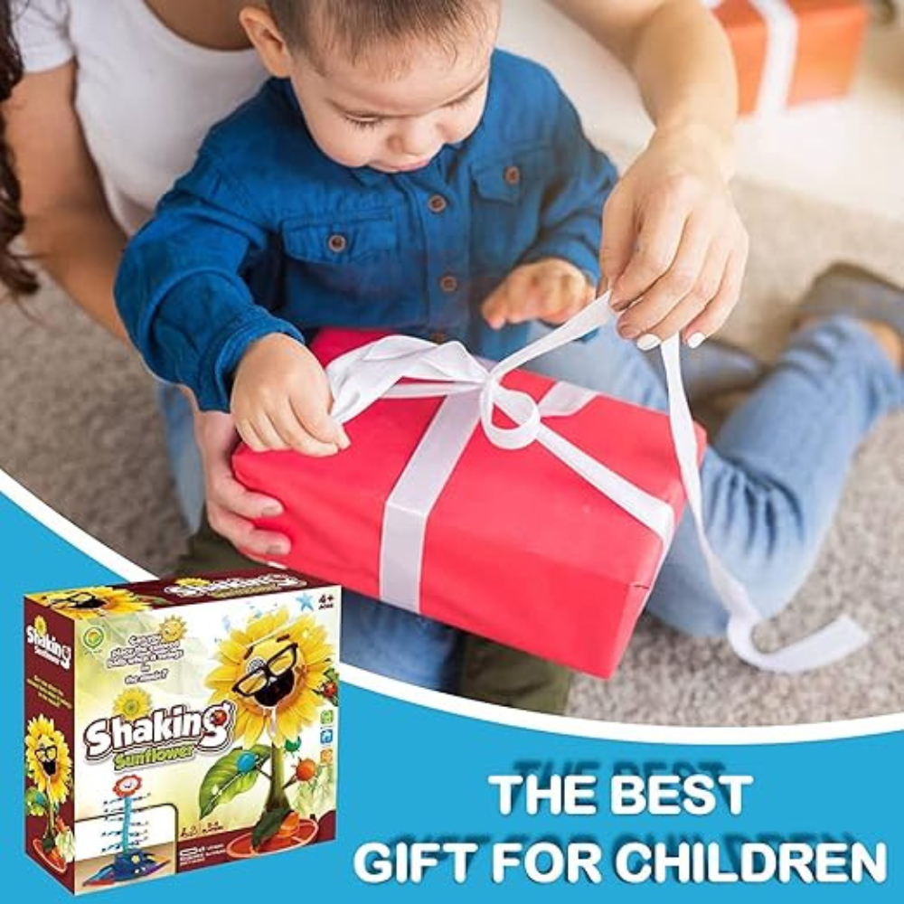 Interactive Swinging Sunflower Balance Game – Rotating Hands Challenge with Colorful Balls | Fun Motor-Skill Toy for Kids