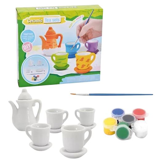 DIY Tea Set Ceramic Painting Kit