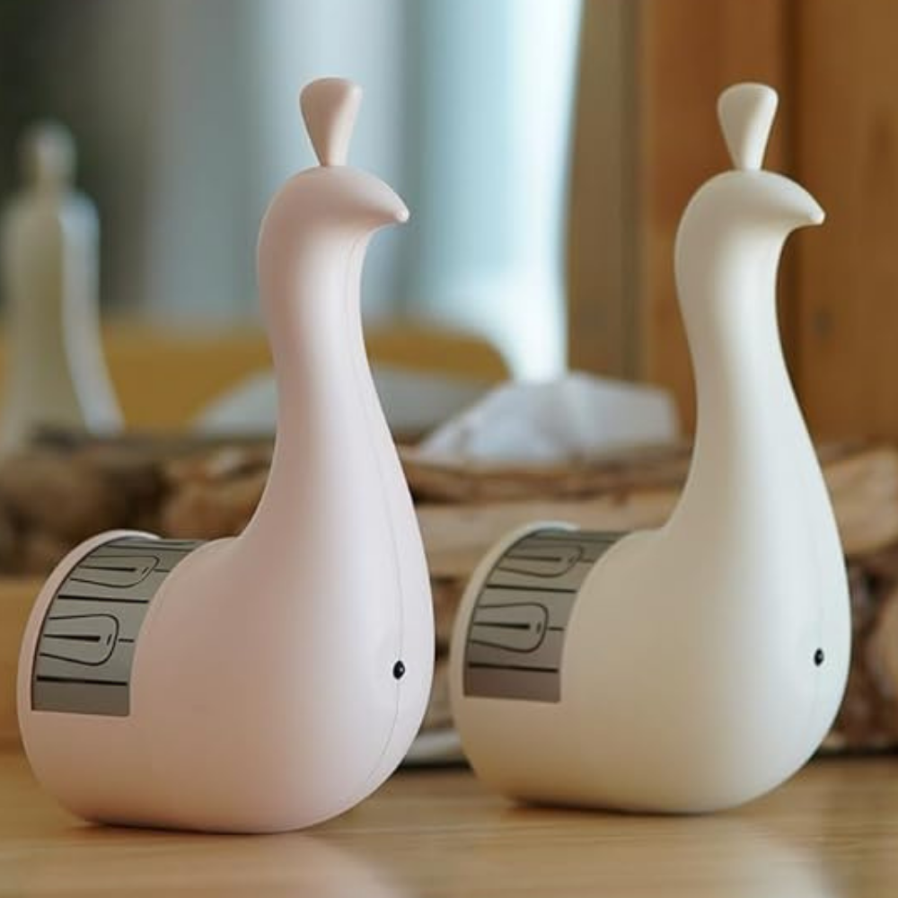 Peacock Feather LED Lamp – Aesthetic Wall Projection Light for Cozy Room Décor