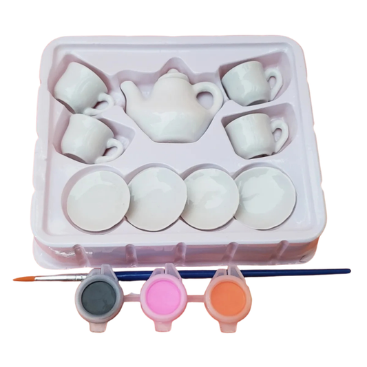 DIY Tea Set Ceramic Painting Kit