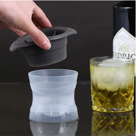 3-Piece Premium Ice Sphere Mold Set – Large Slow-Melting Ice Ball Makers for Whiskey, Cocktails, Bourbon, Iced Coffee & Chilled Beverages