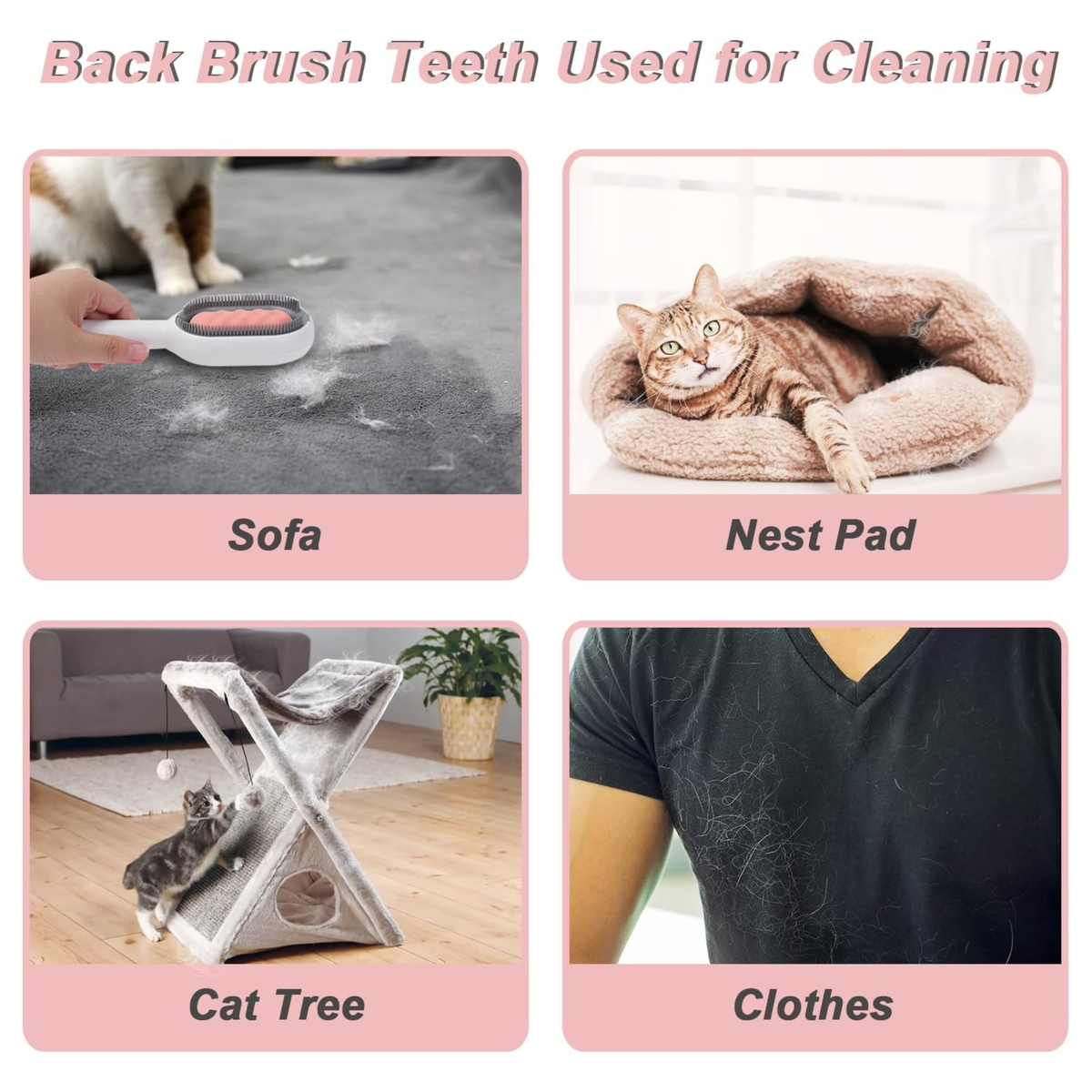 Sticky Hair Removing Brush – Reusable Pet Hair & Lint Remover for Clothes & Furniture