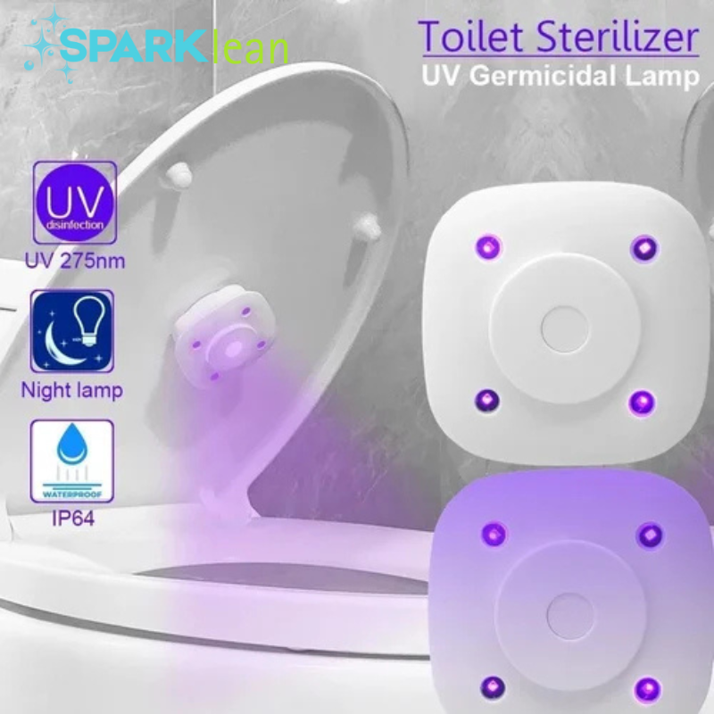 Toilet Lid Clean Lights Smart Toilet Lid UV Light Attachment with Built-in Rechargeable Battery, Reduces Bacterial Exposure, Easy-to-Install Hygiene Solution for Bathroom Cleanliness