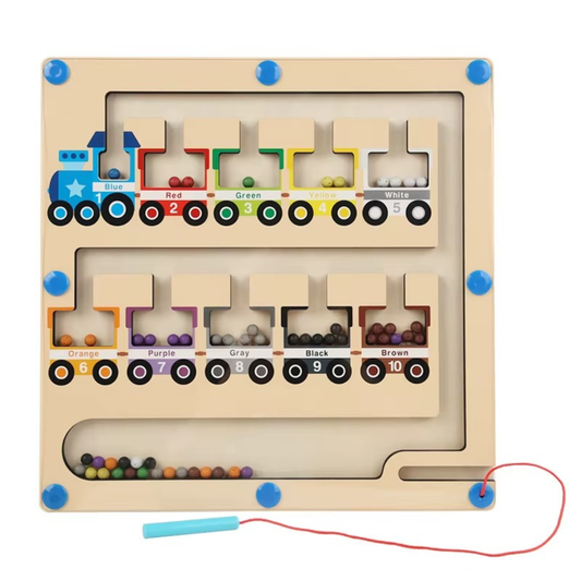 Magnetic Color-Sorting Maze Game – Fine Motor Skill Development Board with Magnetic Pen & Steel Balls | Montessori Learning Toy