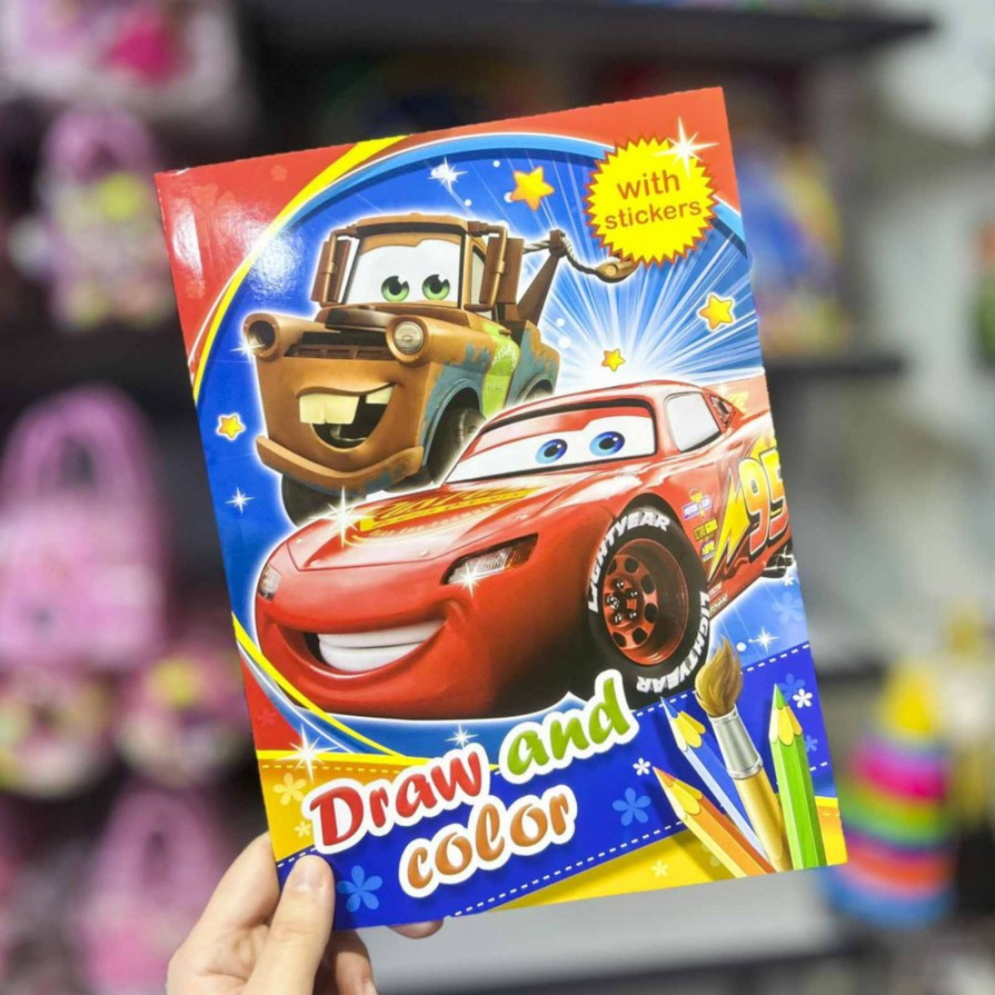 Sticker & Coloring Book for Kids
