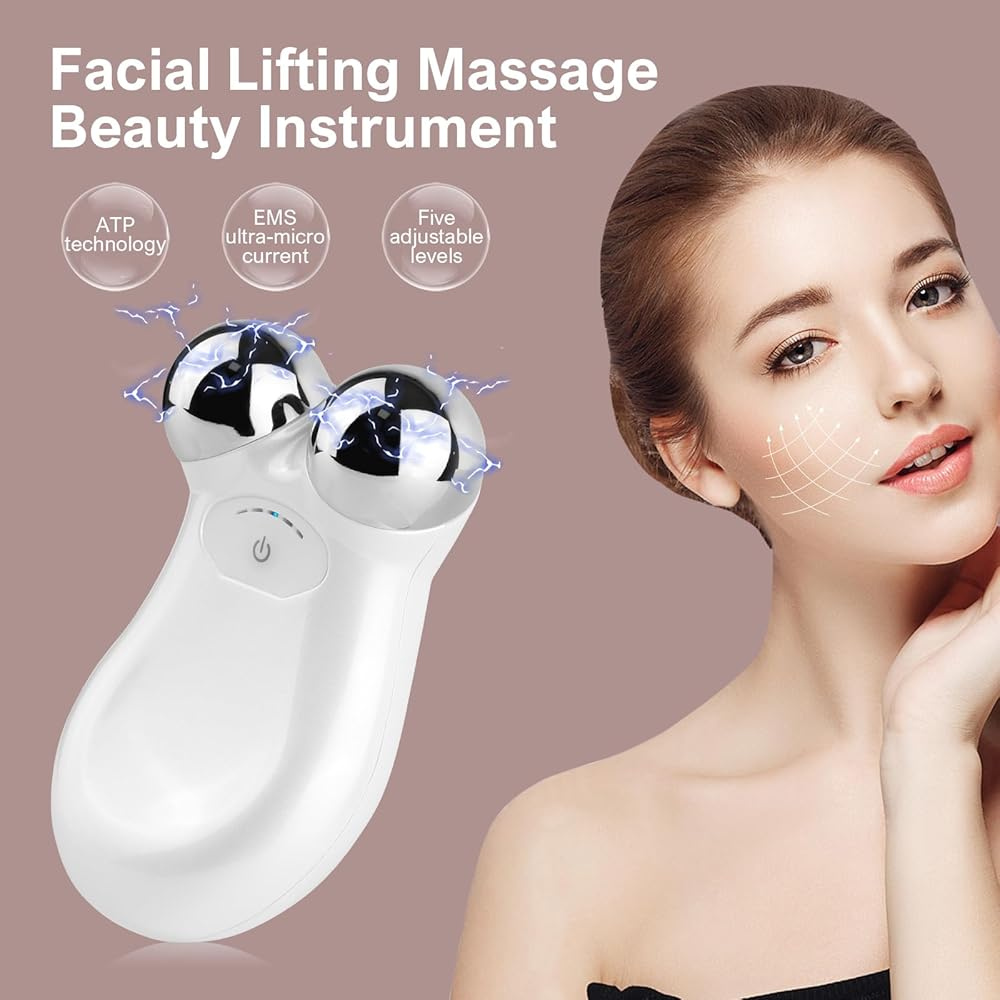 Electric Facial Toning & Lifting Device for Skin Tightening, Wrinkle Reduction & Face Massage – Compact Beauty Tool