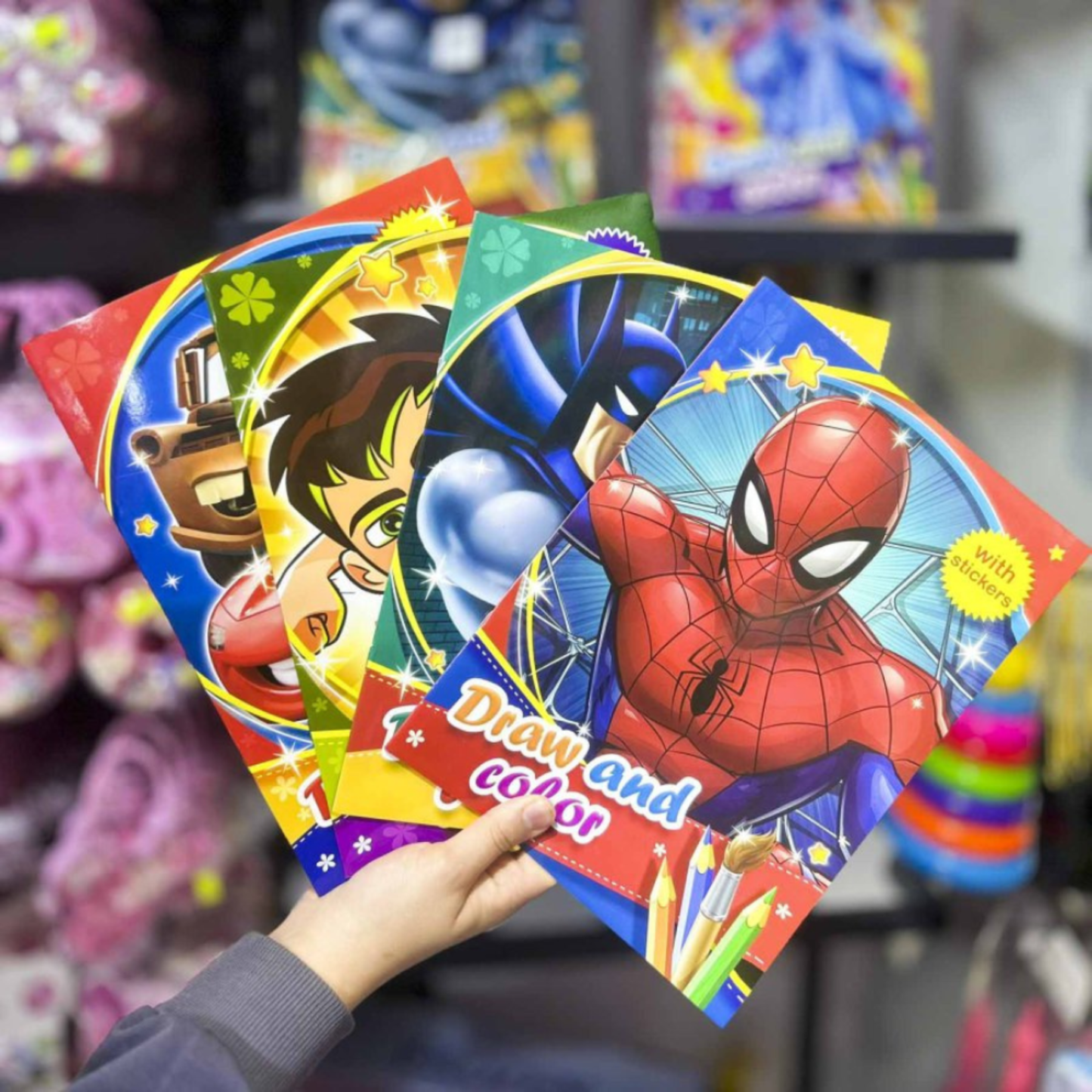 Sticker & Coloring Book for Kids
