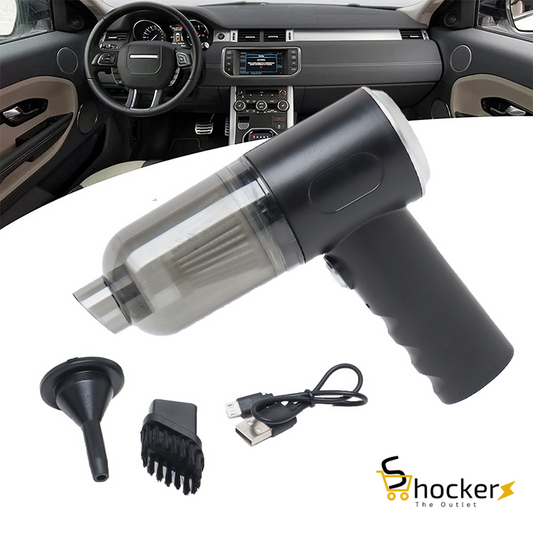 3-in-1 Mini Vacuum AS-228 – Powerful Cordless Handheld Vacuum & Blower, 9000PA Suction, USB Rechargeable, Portable Car Vacuum Cleaner for Home, Office, Pet Hair, Keyboard & Deep Cleaning