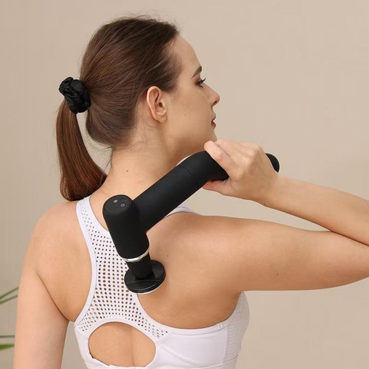 6-in-1 Hot & Cold Massage Gun – Deep Tissue Massager with Therapy Heads & Extension Handle