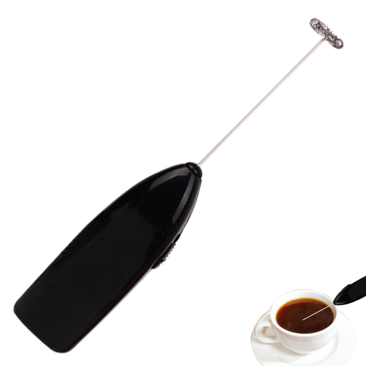 Battery Powered Mini Handheld Mixer for Coffee, Milk & Protein Shakes – Portable Electric Whisk Frother for Home, Office & Travel