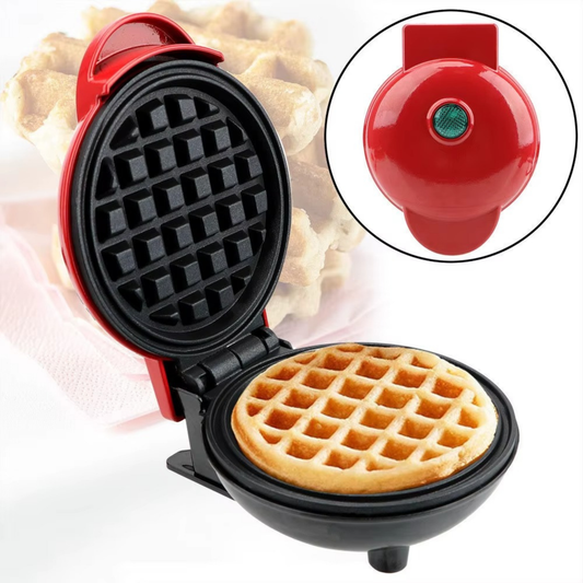 Portable Mini Electric Waffle Maker – Automatic Non-Stick Breakfast Maker for Quick & Easy Meals