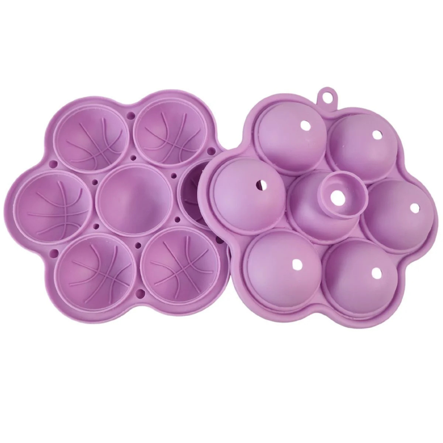 Basketball Ice Ball Mold – 7 Cavity Sports Shape Ice Maker for Summer Drinks