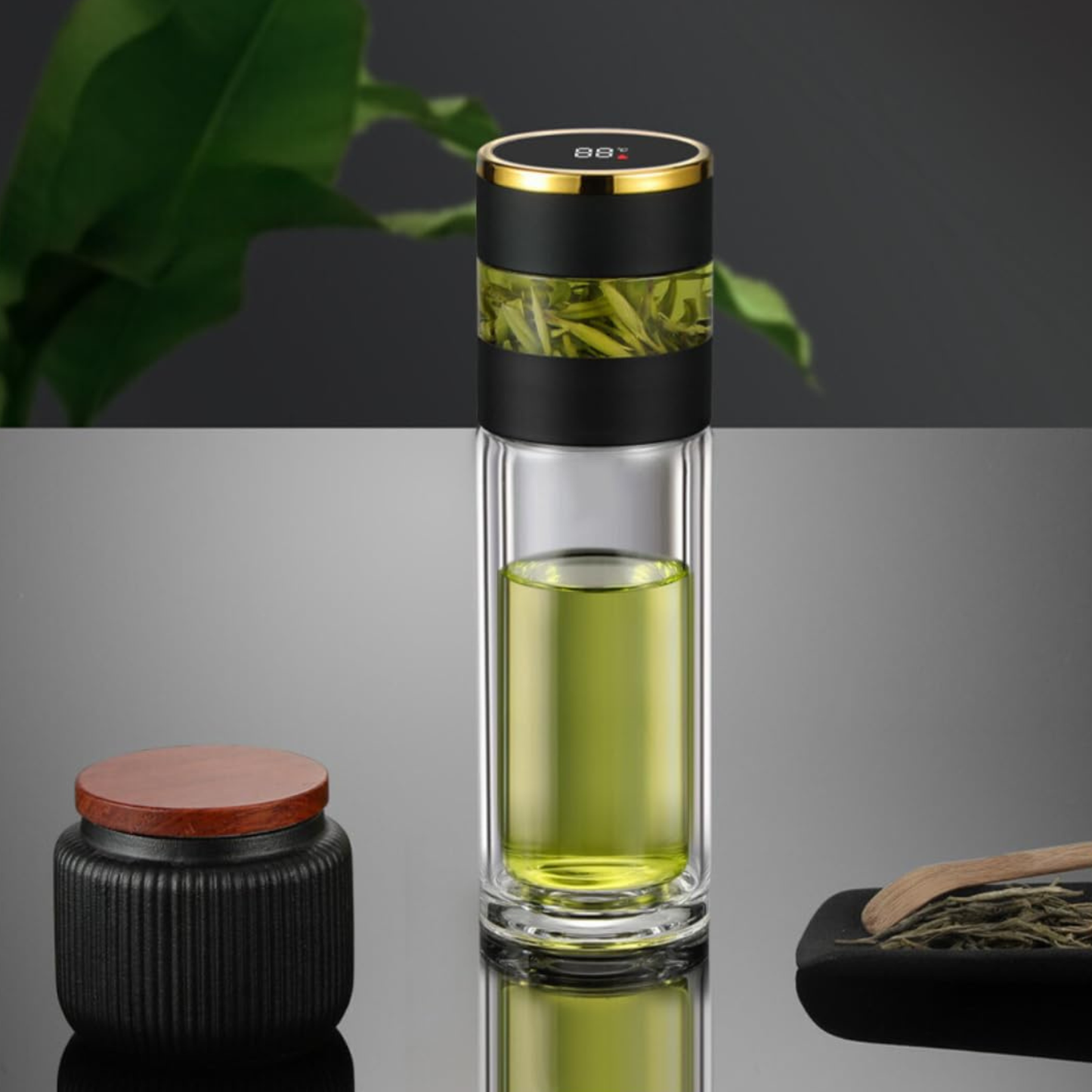 Net Tea Infuser Vacuum Flask – Portable Tea Brewing Bottle with Built-In Strainer
