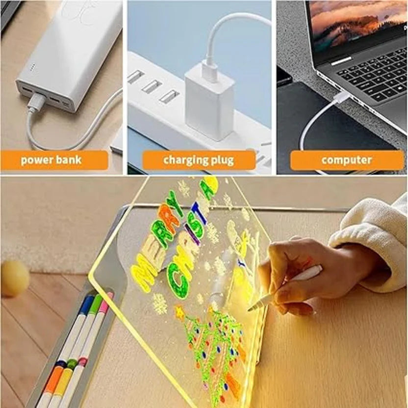 LED Light-Up Drawing Board for Kids – Creative Tracing & Glow Drawing Pad