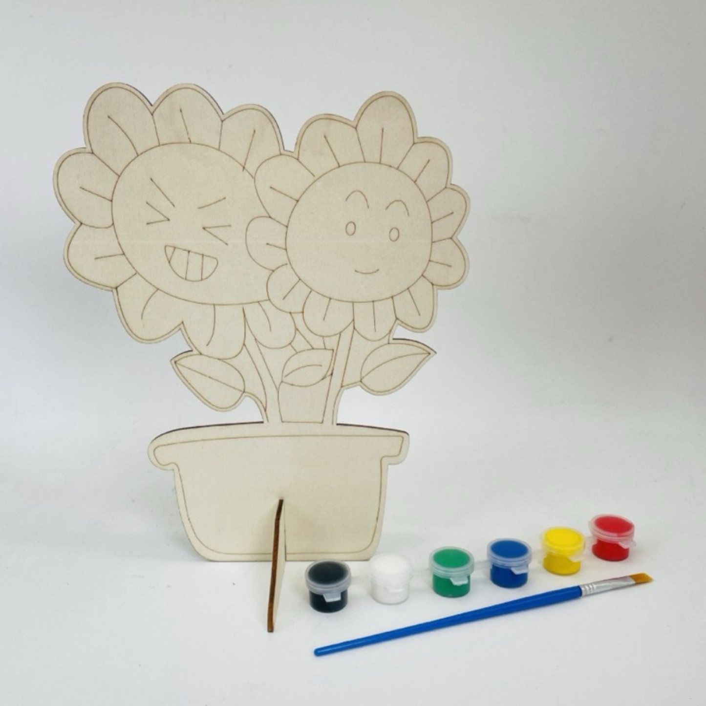 DIY Wooden Flower Painting Kit