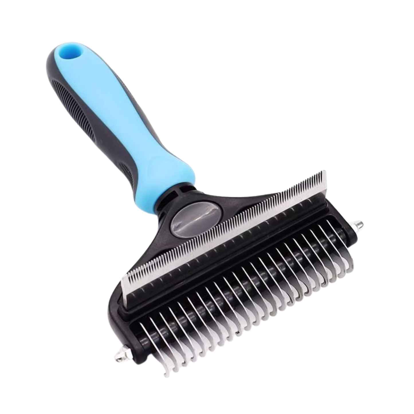 2‑Sided Stainless Steel Pet Hair Brush – Deshedding & Grooming Tool for Dogs & Cats