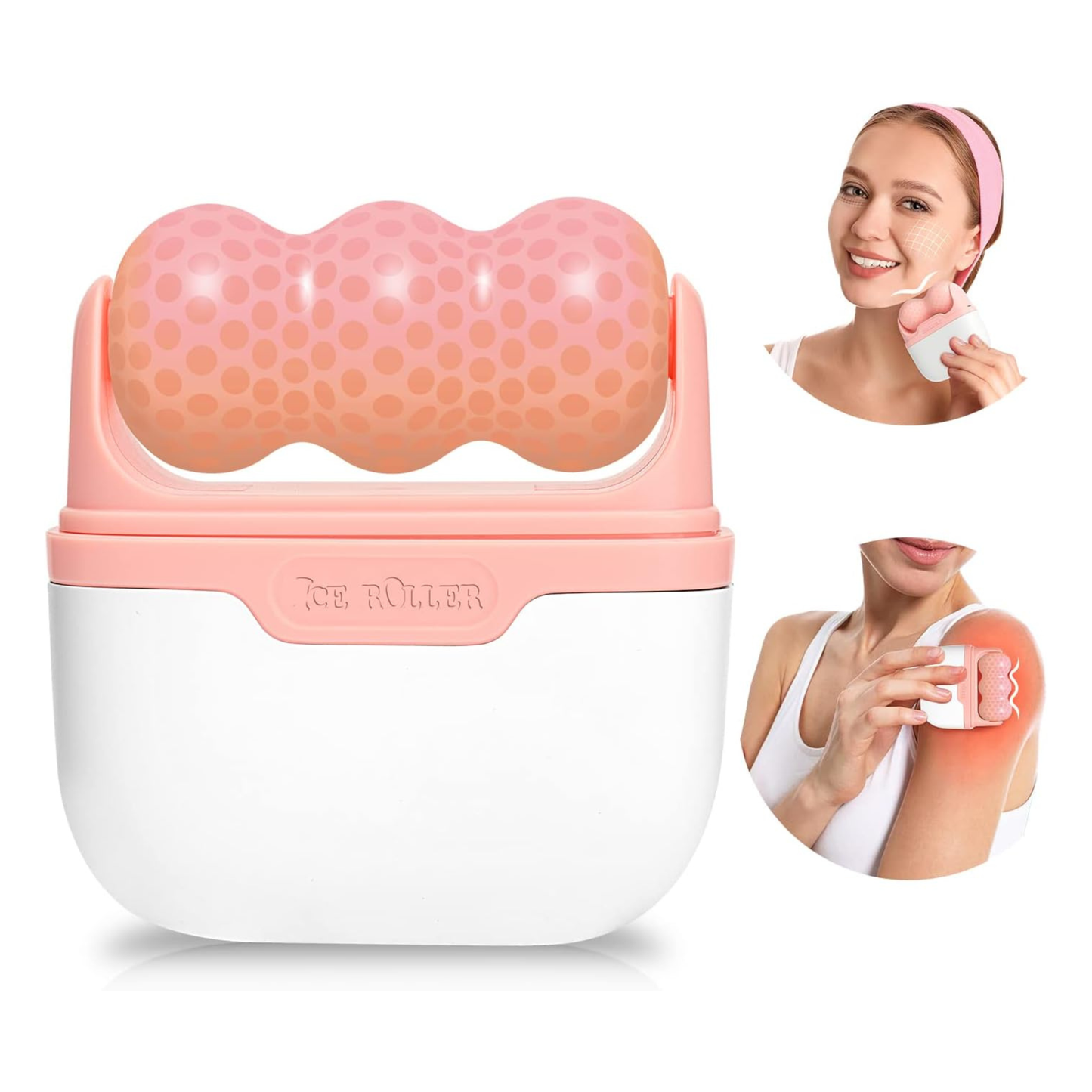 2-in-1 Ice Roller for Face & Skin Care – Dual Head Cooling Massager