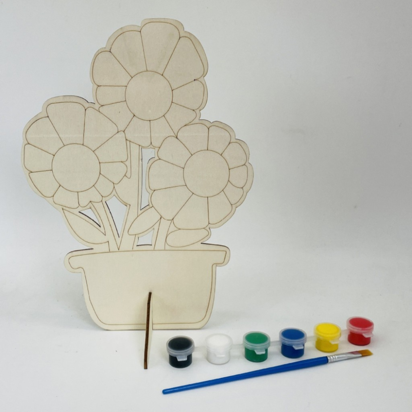 DIY Wooden Flower Painting Kit