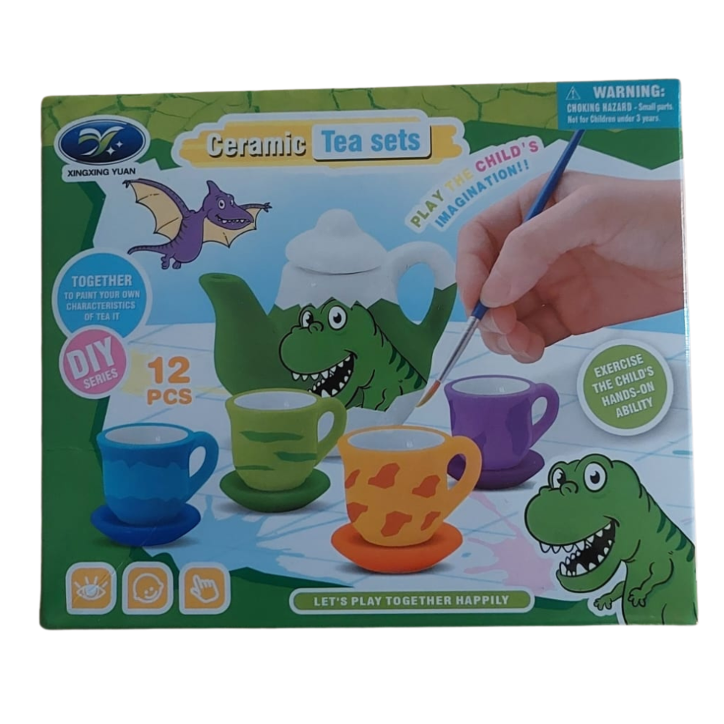 DIY Tea Set Ceramic Painting Kit