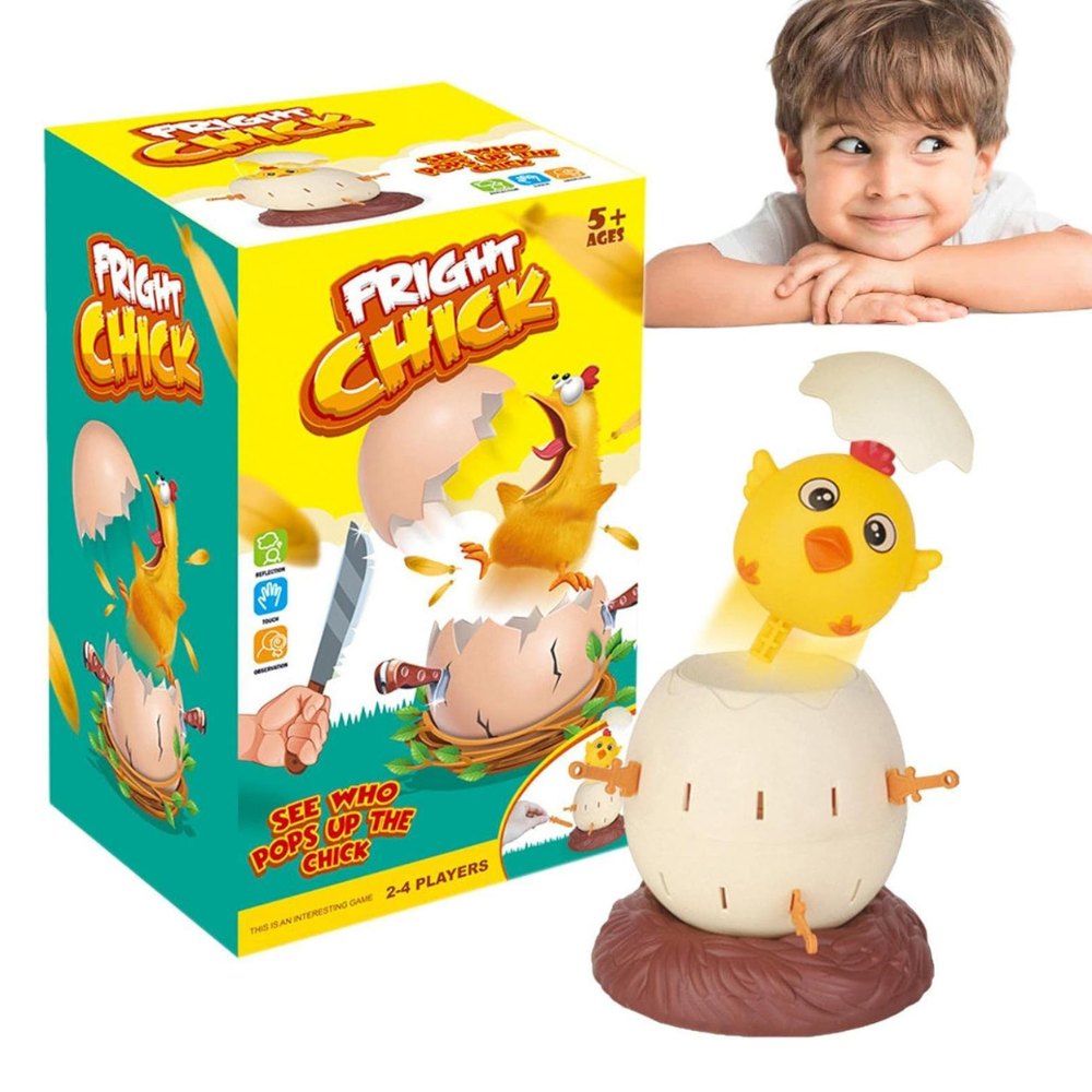 Fright Chick Egg Surprise Game – Insert the Swords & Avoid the Jump! Family Party Challenge Toy