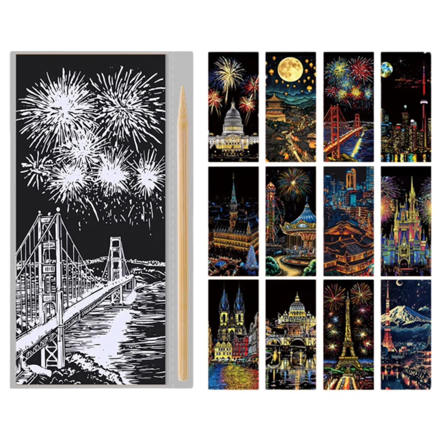 Scratch Art Magic Reveal Set