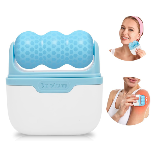 2-in-1 Ice Roller for Face & Skin Care – Dual Head Cooling Massager