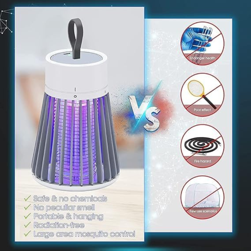 Mosquito Killer Lamp 2021 New Electric Shock Mosquito Lamp Purple Light Fly Trap DC 5V USB Killer Mute LED Night Light Mosquito Killer Pest Control