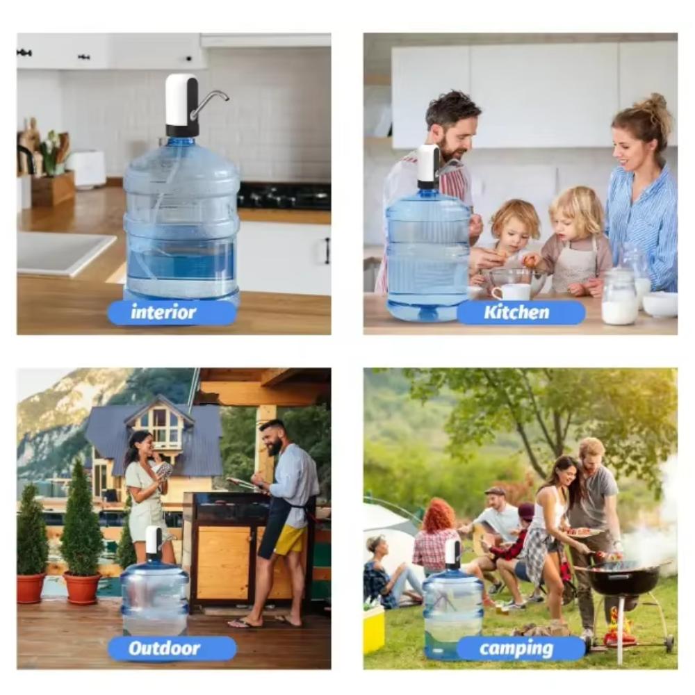 USB Rechargeable Portable Electric Water Dispenser Pump – Universal Drinking Water Pump for Home, Office & Camping