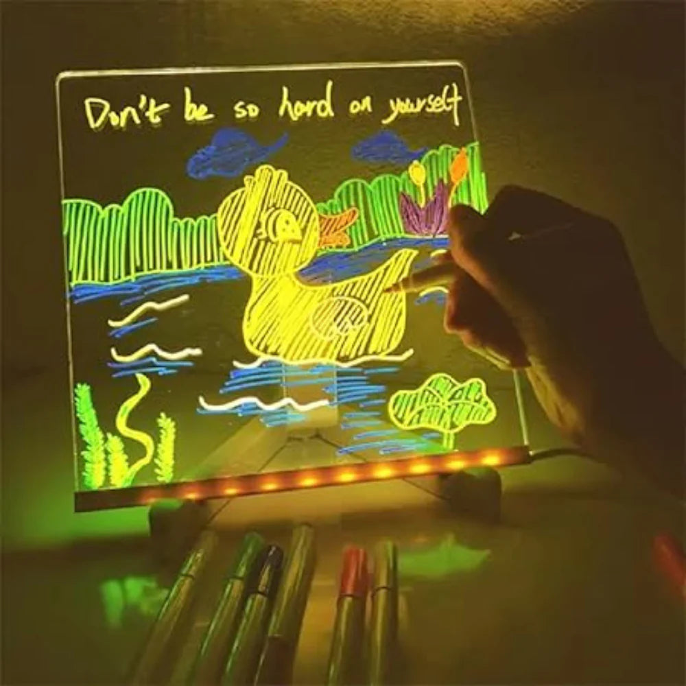 LED Light-Up Drawing Board for Kids – Creative Tracing & Glow Drawing Pad