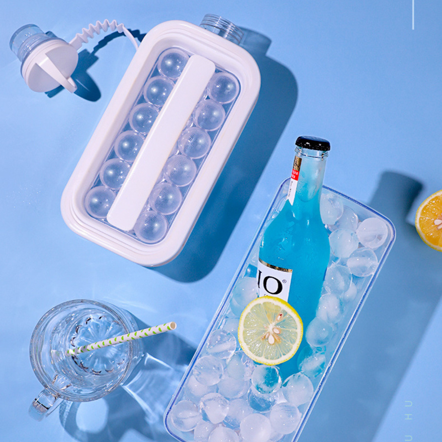 Ice Maker Bottle – Viral Summer Bottle for Creating Fun Ice Balls & Cold Drinks