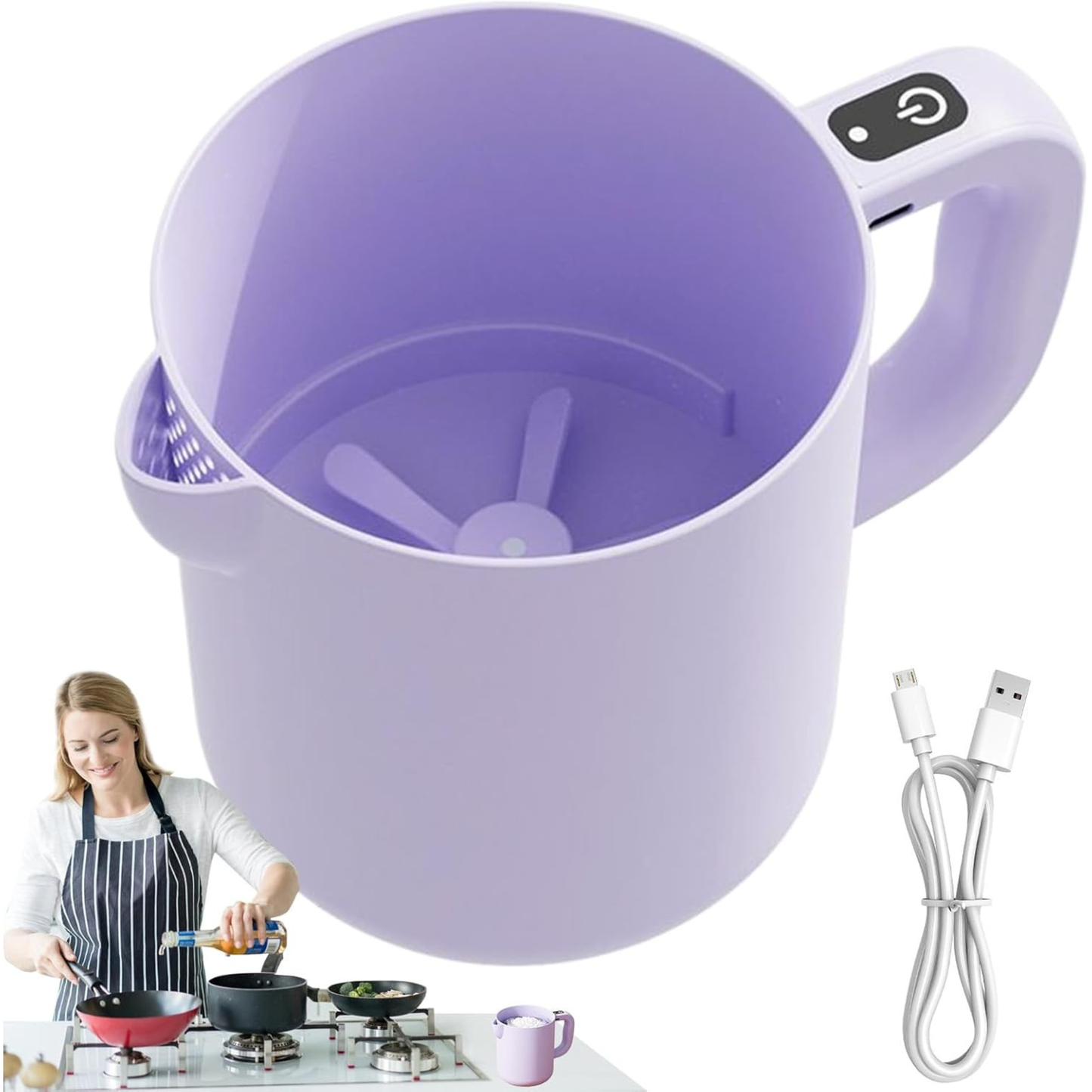 Electric Mixer for Eggs, Flour & Baking – Handheld Kitchen Whisk