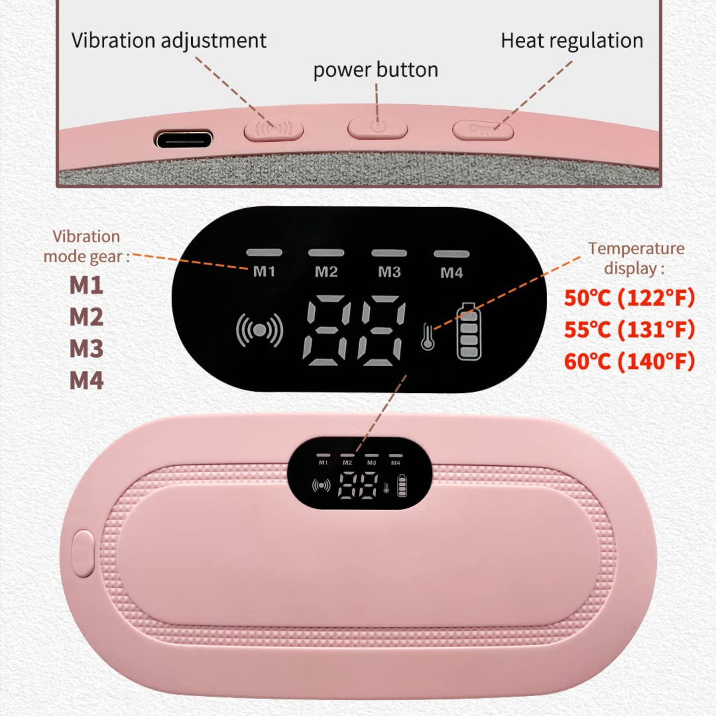 Heat Pad for Women Stomach Pain – Portable Heating Pad for Menstrual Cramps & Abdominal Comfort