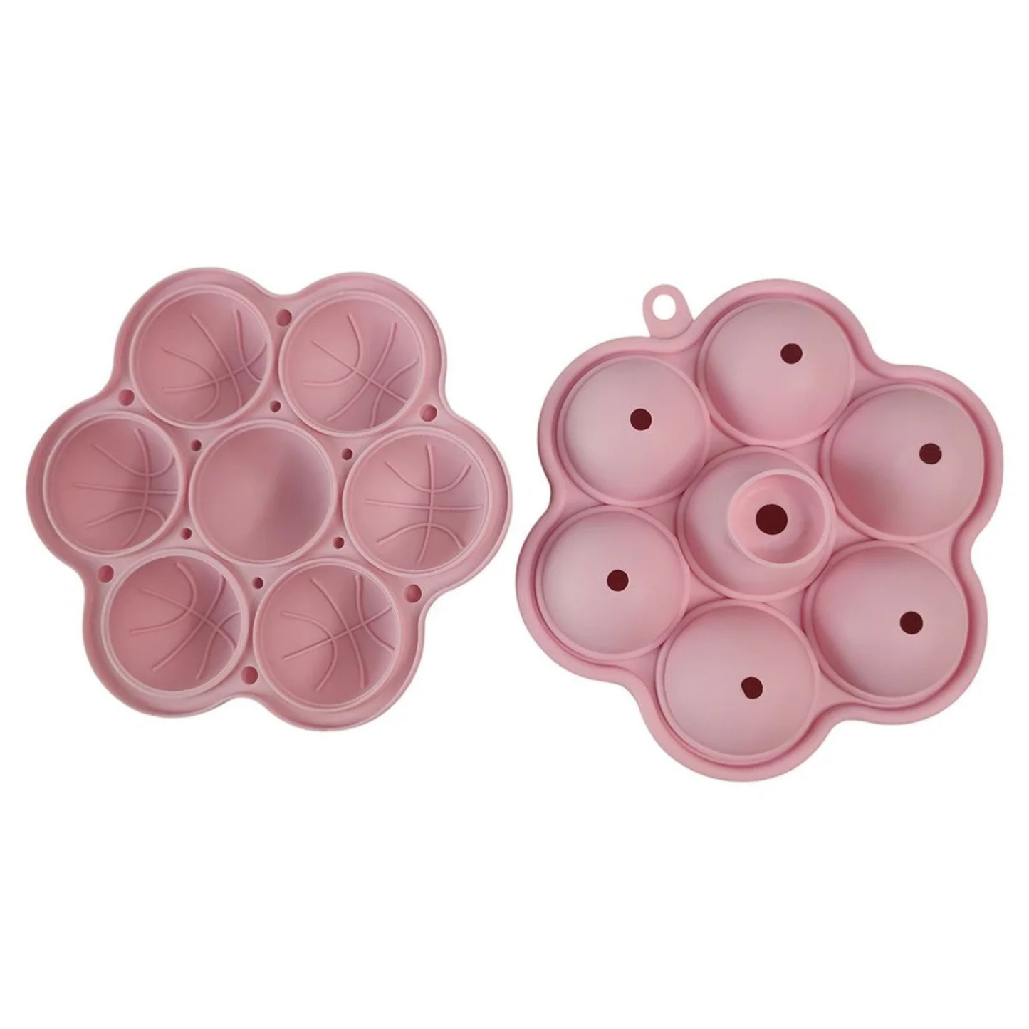 Basketball Ice Ball Mold – 7 Cavity Sports Shape Ice Maker for Summer Drinks