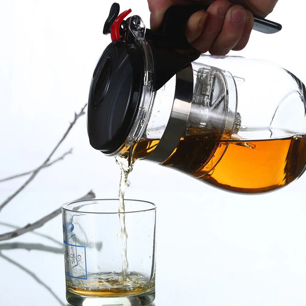 Tea Plastic Maker Built in Infuser Removable Tea Ware Tea Pot - 1200ML